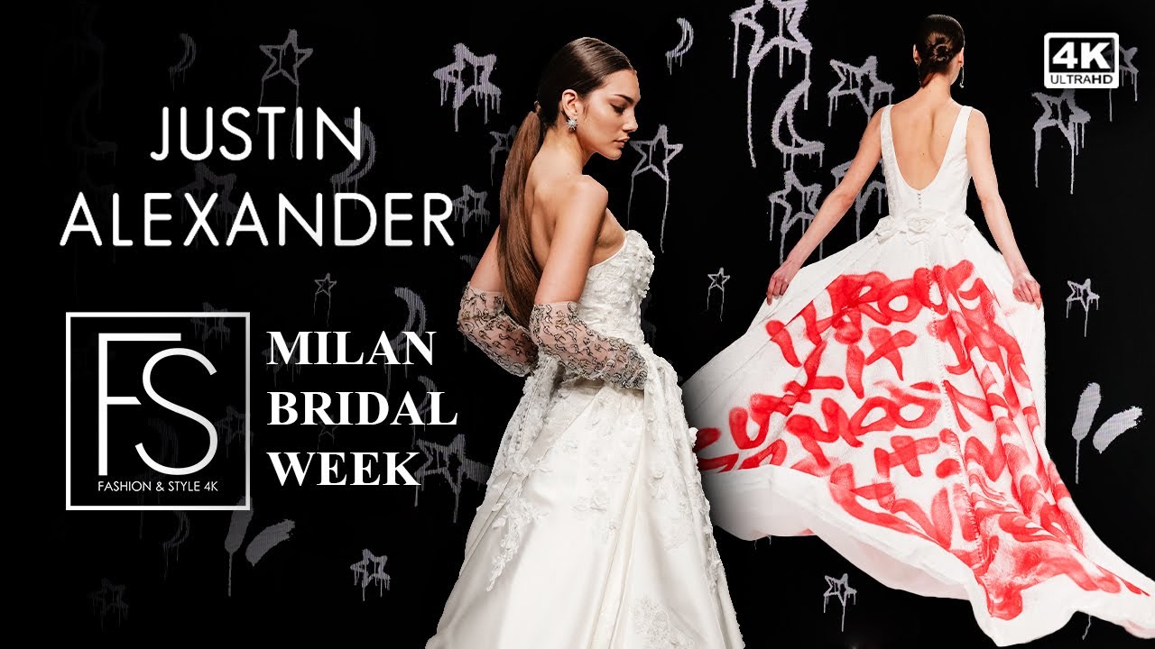 JUSTIN ALEXANDER Spring Summer 2025 MILAN BRIDAL FASHION WEEK Full Show 4K FASHION & STYLE TV