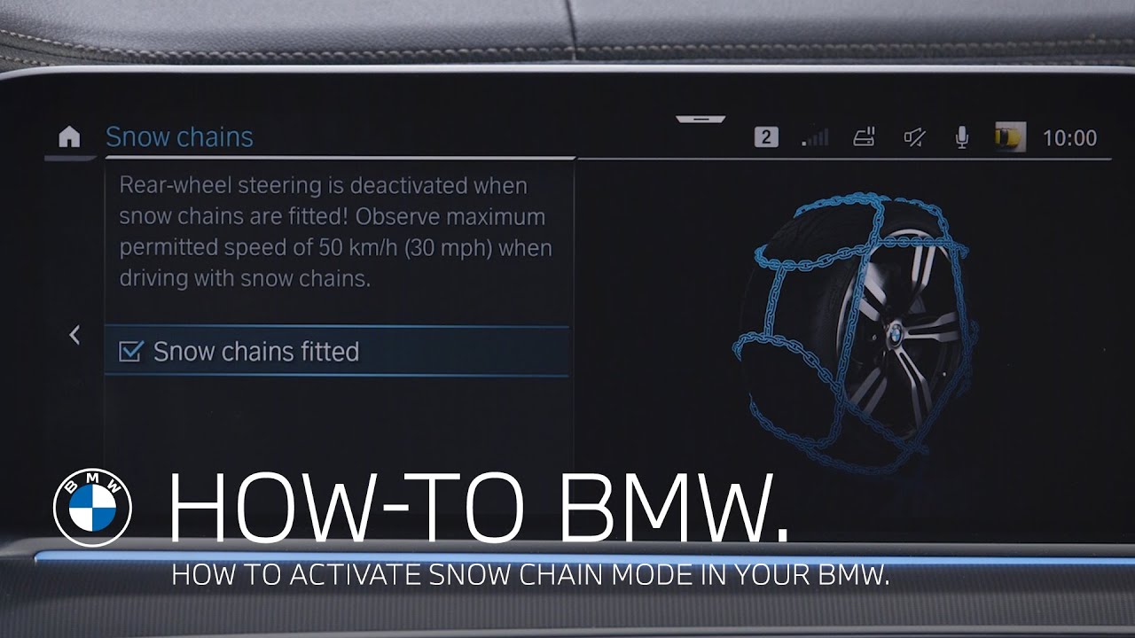 How to activate snow chain mode in your BMW &ndash; BMW How-To