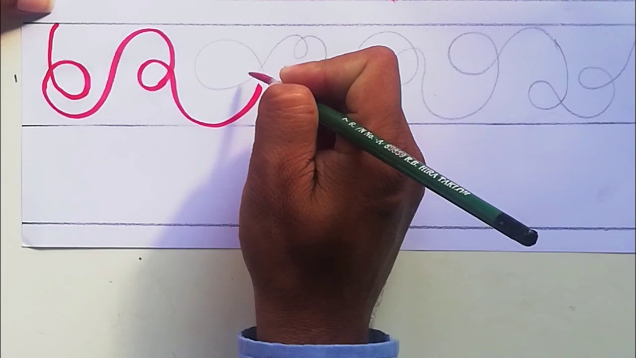 Round Brush Techniques part 4  Curlicues & Scrolls Art and craft Actvity 47 grade 1-8