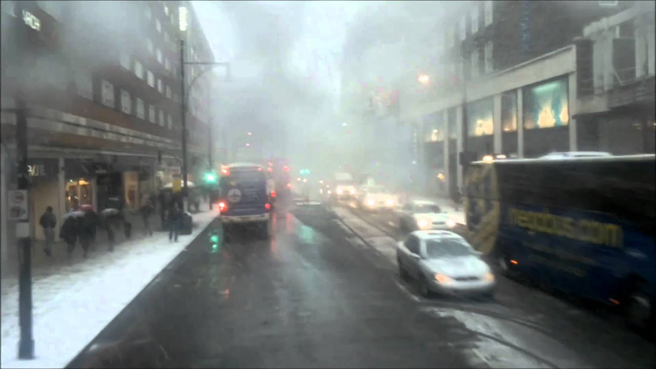 Snow Storm in London Town