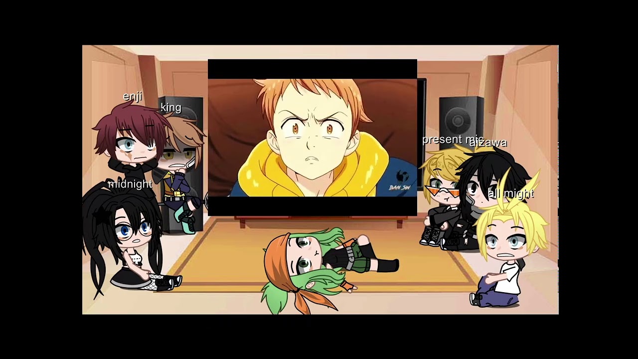 Mha(pro heros) react to sds(King)//3/7//bad English//gachaclub//who’s next comment down below:))