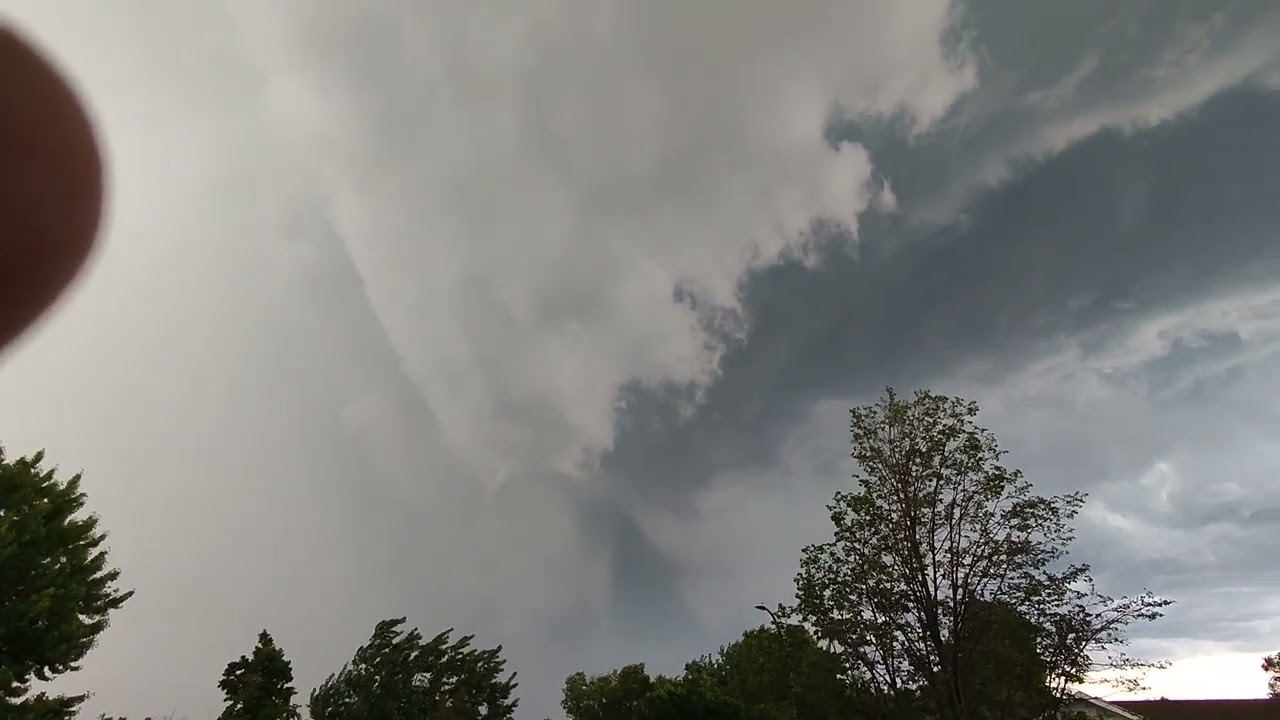 Thunderstorm, Morden, Manitoba. June 12, 2024. Watch to the end.