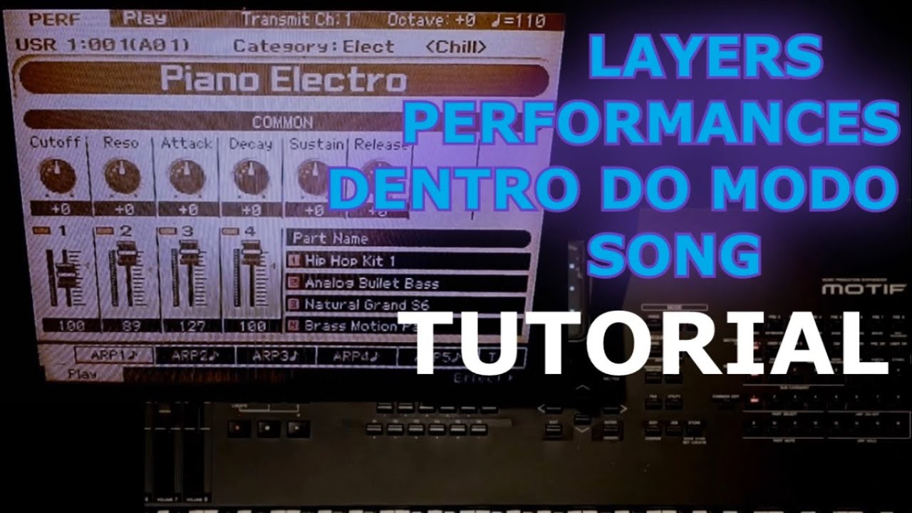 TUTORIAL MOTIF XF PERFORMANCE DENTRO DO MODO SONG