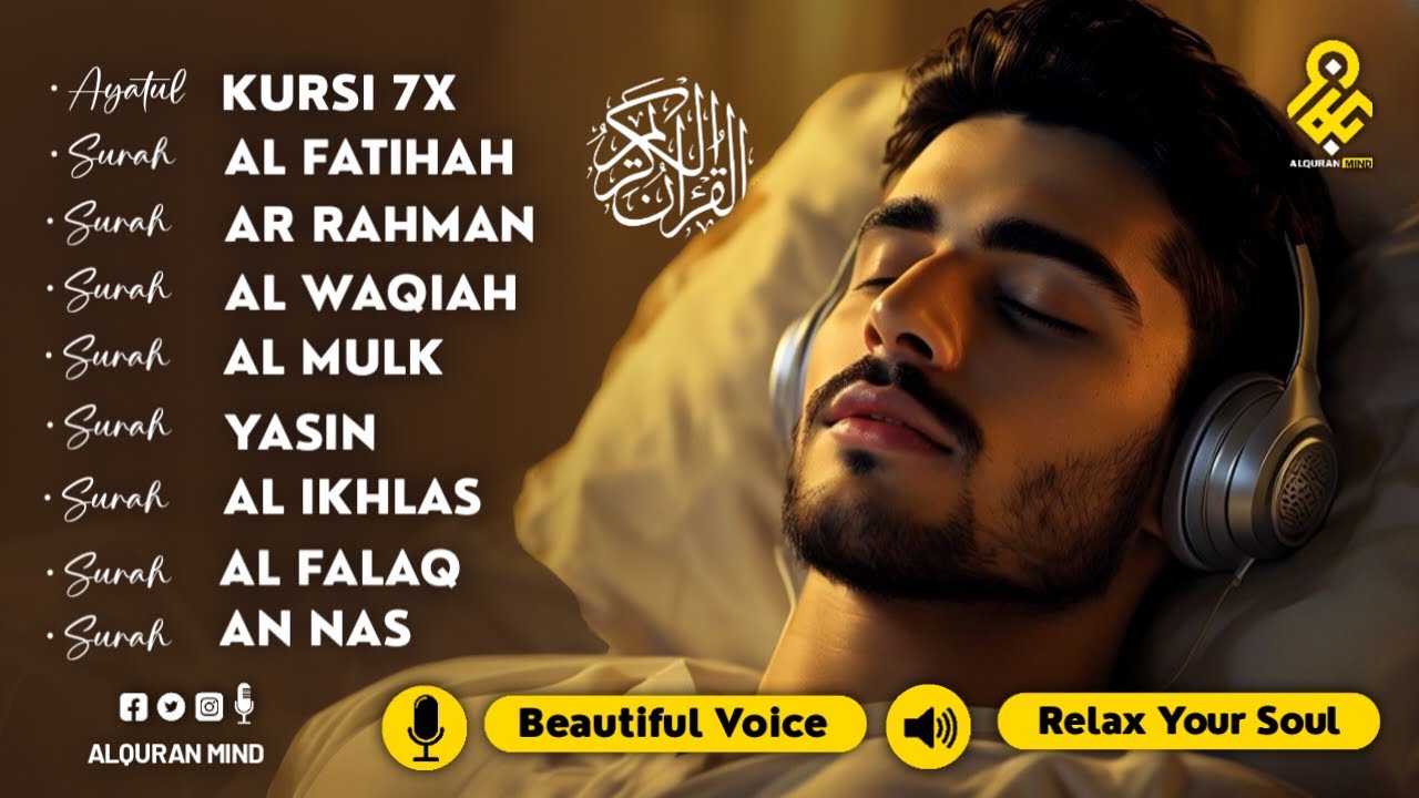 Relaxing Quran For Deep Sleeping And Your All Problems Solve