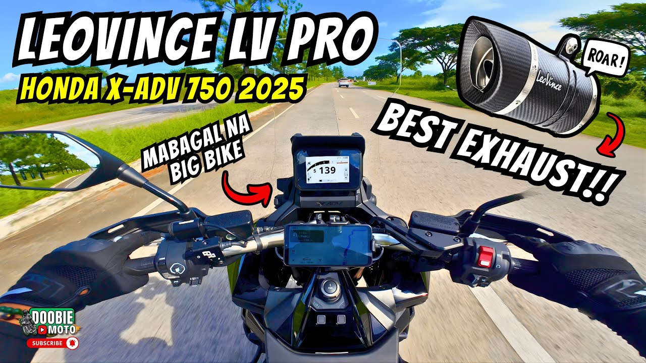 LEOVINCE LV PRO! Best Exhaust para sa Honda X-ADV 750 2025? Test Ride and Review | Motovlog