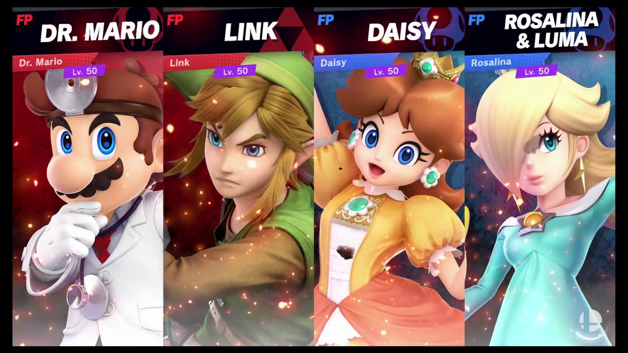 Super Smash Bros Ultimate Amiibo Fights   Request #4291 Dr Mario & Link vs Daisy & Rosalina