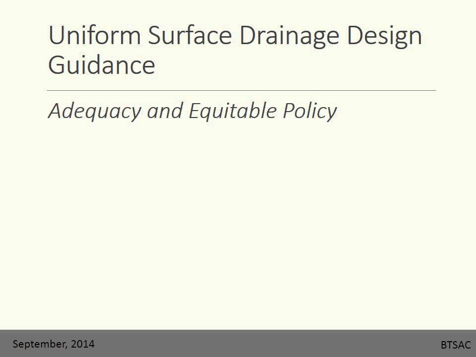 Water Management Options for Surface Drainage presentation 9 18 14a