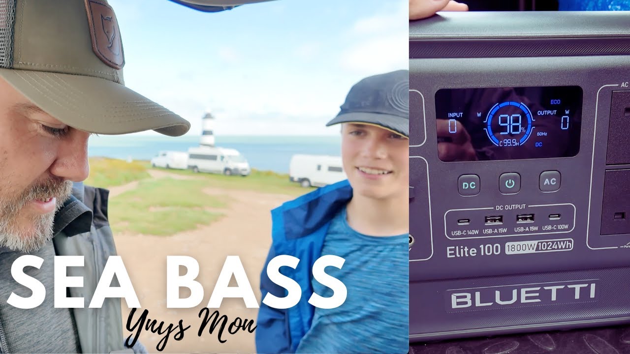 Sea Bass Fishing on Anglesey (FAIL) ! A Weekend of Adventure Powered by the Bluetti Elite 100 V2