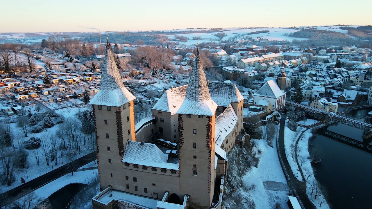 Schloss Rochlitz im Winter | Schlösserland Sachsen