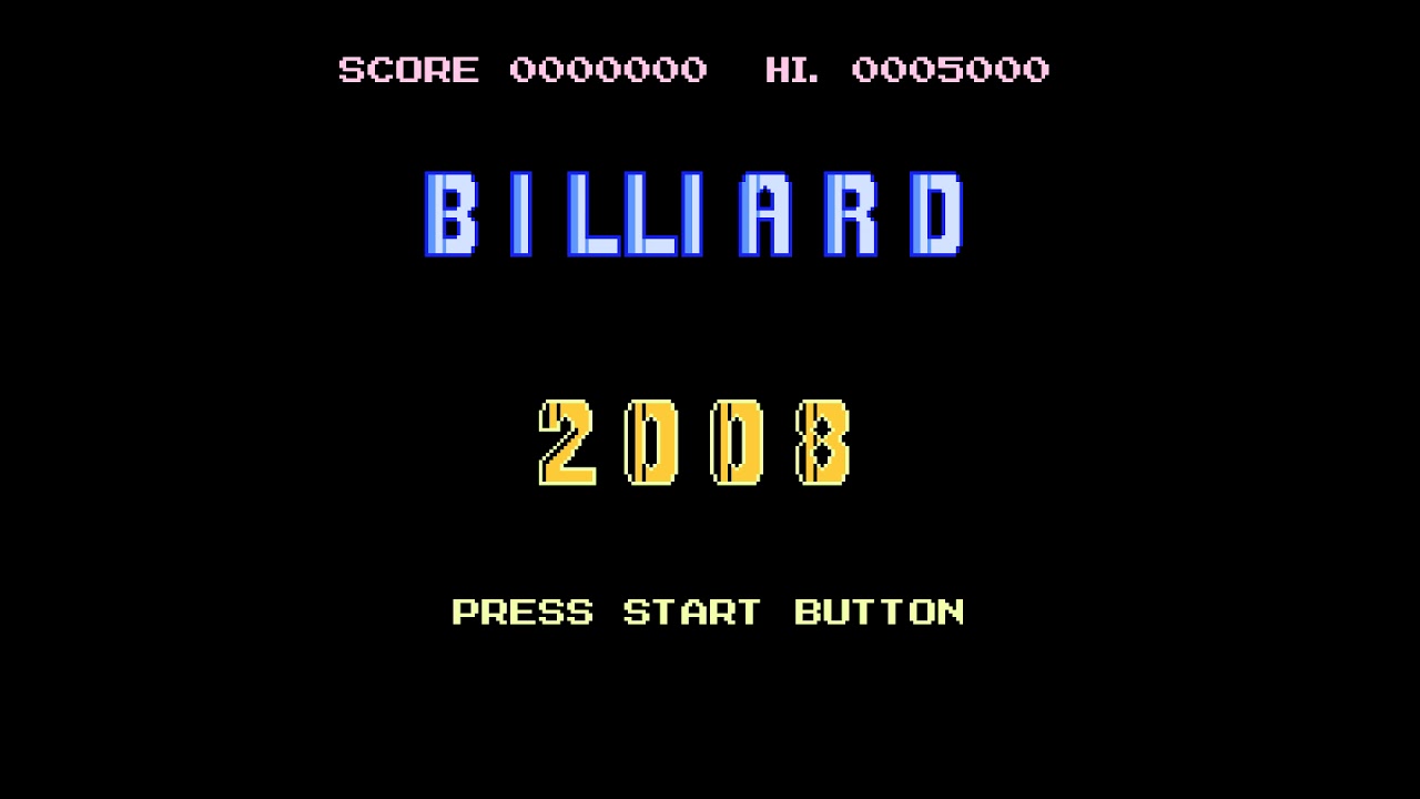 Menu - Billiard 2008