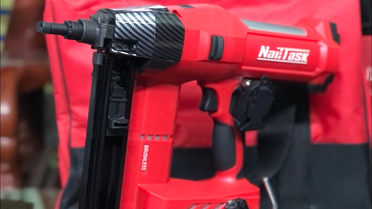 Bung nội thất và hướng dẫn vệ sinh máy bắn đinh bê tông pin NaiTask (6,1tr sđt 0975224579)