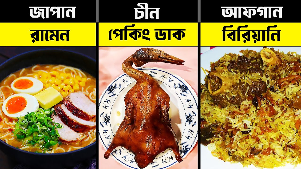 কোন দেশ কি খাবারের জন্য বিশ্বে জনপ্রিয় | World&rsquo;s Most Popular Foods Of 2025
