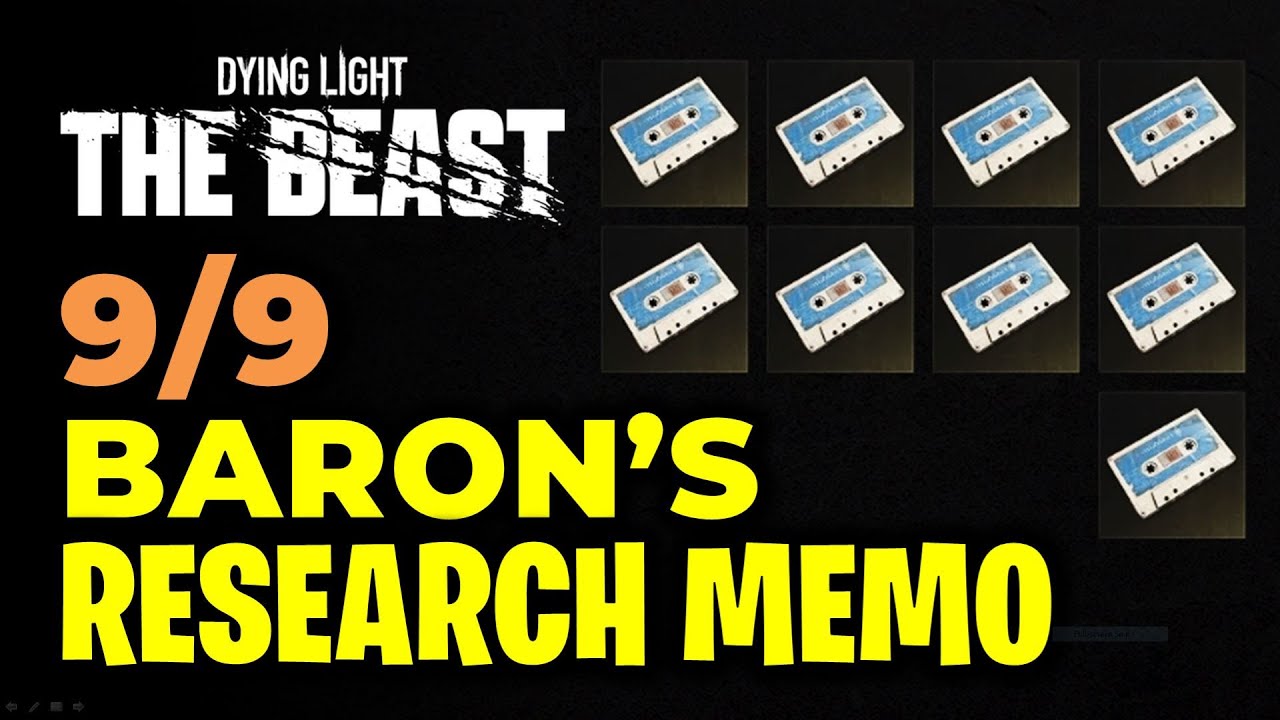 All 9 Baron's Research Recordings Location | Dying Light The Beast