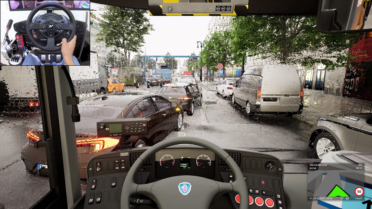 The Bus - Early access gameplay - Dynamic weather | Thrustmaster T300RS