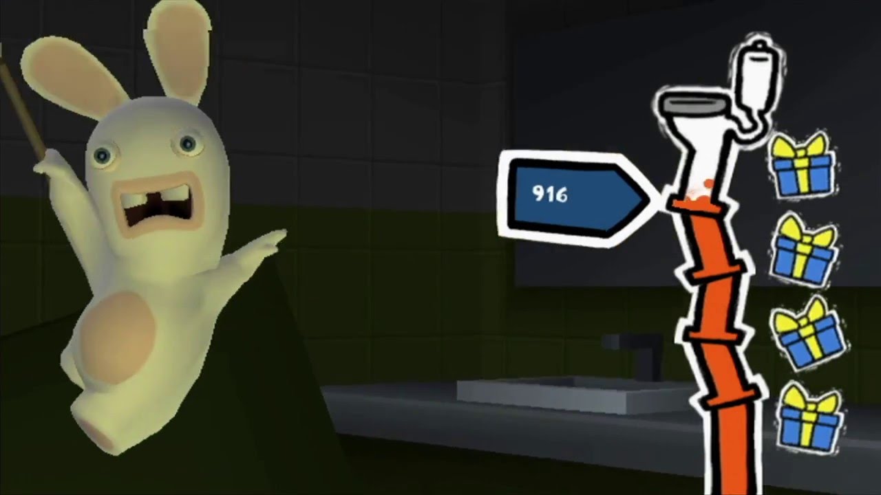 Atomic Rabbid Blast - Rabbids Go Home Gameplay Part 12 (2009, Ubisoft)