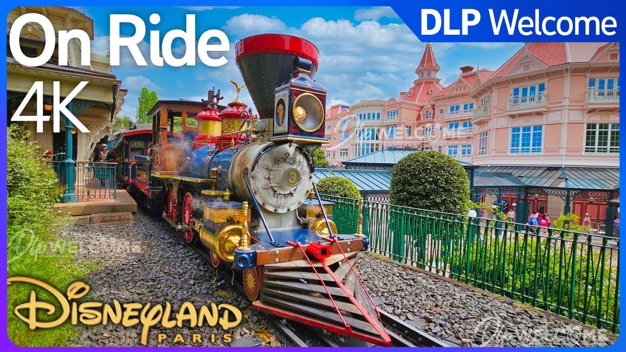 [4K] Disneyland Railroad - Full Tour  - Disneyland Paris