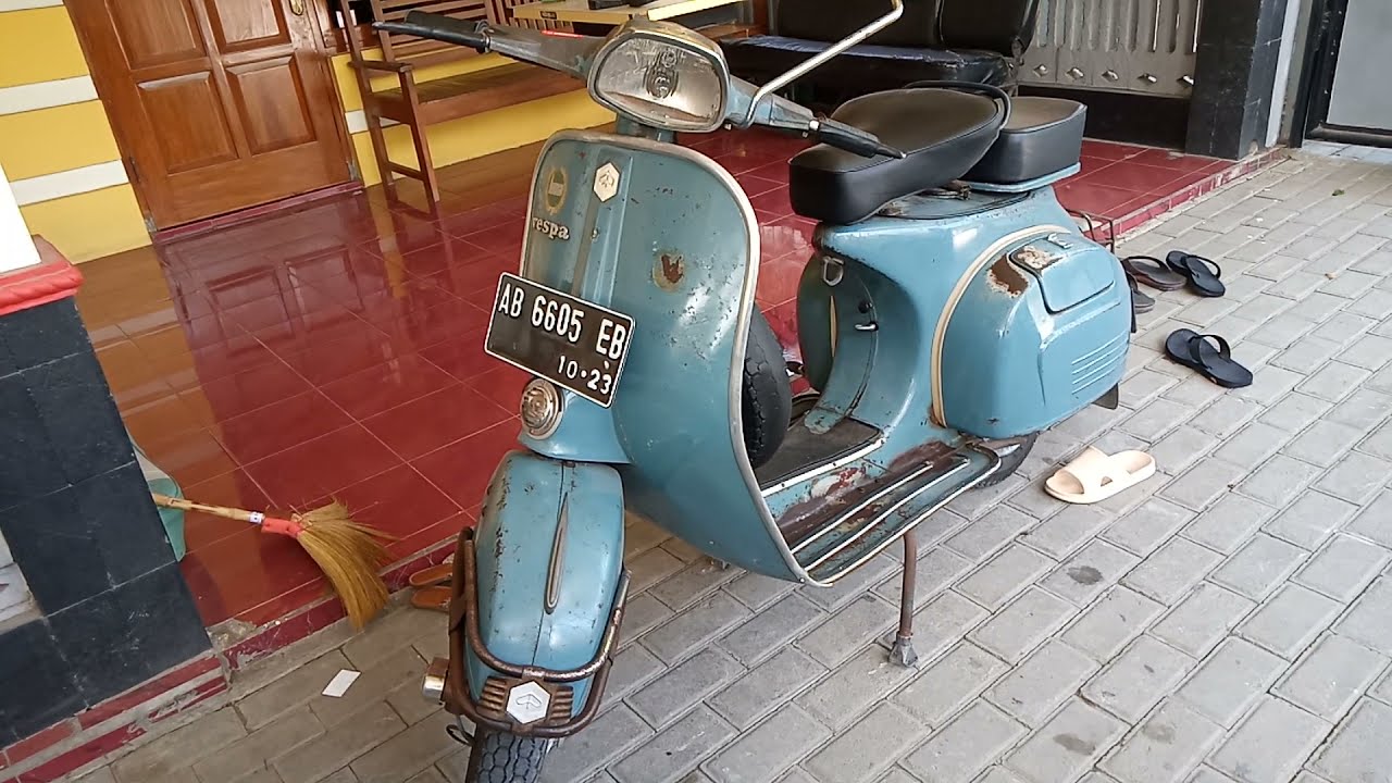 REVIEW VESPA SUPER 1974 FULL ORIGINAL PENGSIUNAN BAPAK GURU SD JOGJAKARTA