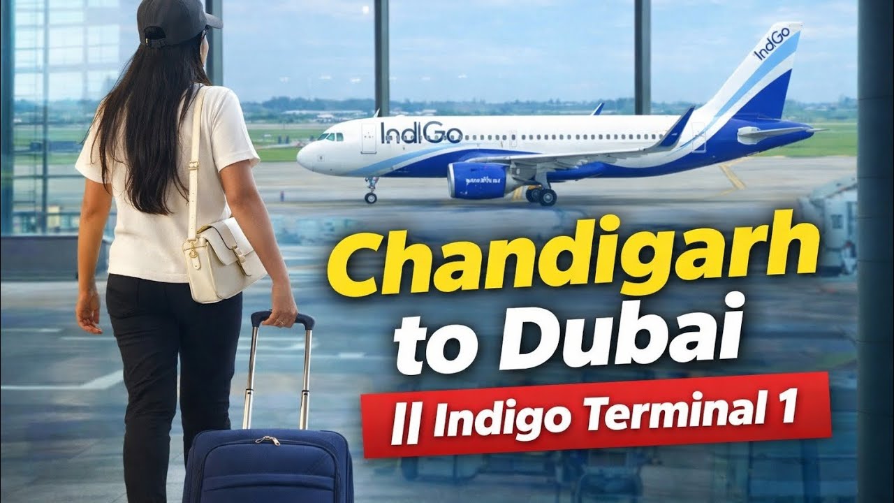 Chandigarh to Dubai ✈️ Vlog || Indigo || Non-stop || Terminal 1