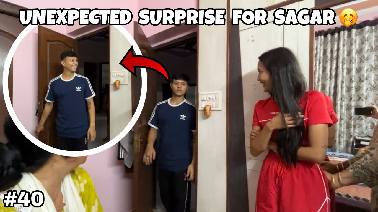 We surprised him🤭@sagarthapaa00 || Megha Thapa 