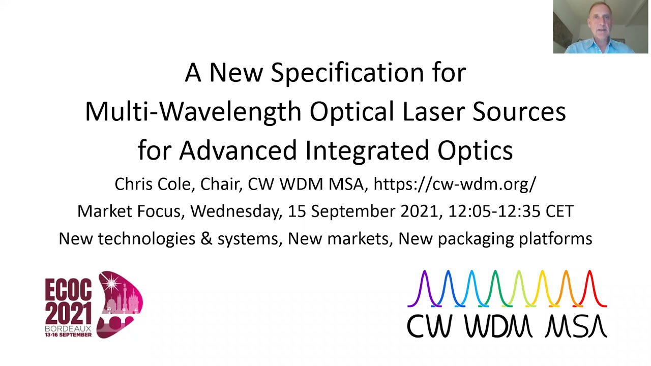 CW-WDM MSA Update at ECOC 2021