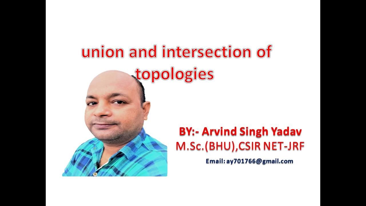 Union and intersection of topologies, topology