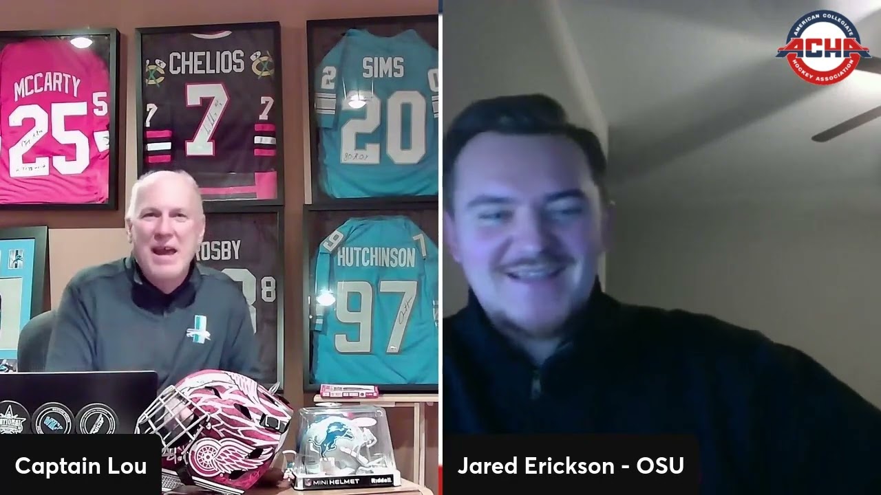 Oklahoma State ACHA Men's D2 HC Jared Erickson joining Captain Lou on The ACHA Power Play