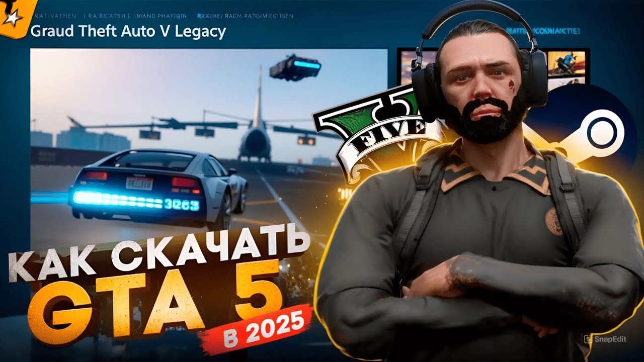 КАК КУПИТЬ GTA 5 в STEAM(СТИМ) в 2025 году - КАК СКАЧАТЬ ГТА 5 и как НАЧАТЬ ИГРАТЬ в ГТА 5 РП