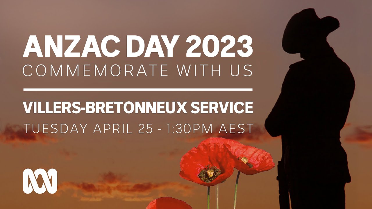 LIVE: Villers-Bretonneux Service | Anzac Day 2023 🎖️ | OFFICIAL BROADCAST | ABC Australia