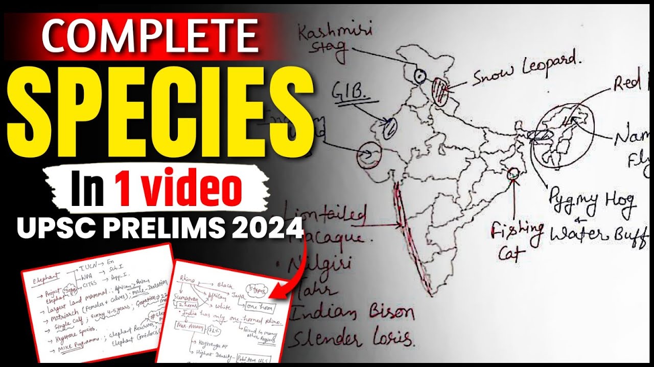 Complete Species in @1 shot Video | UPSC Prelims 2024 | PW OnlyIAS #onlyias #pw
