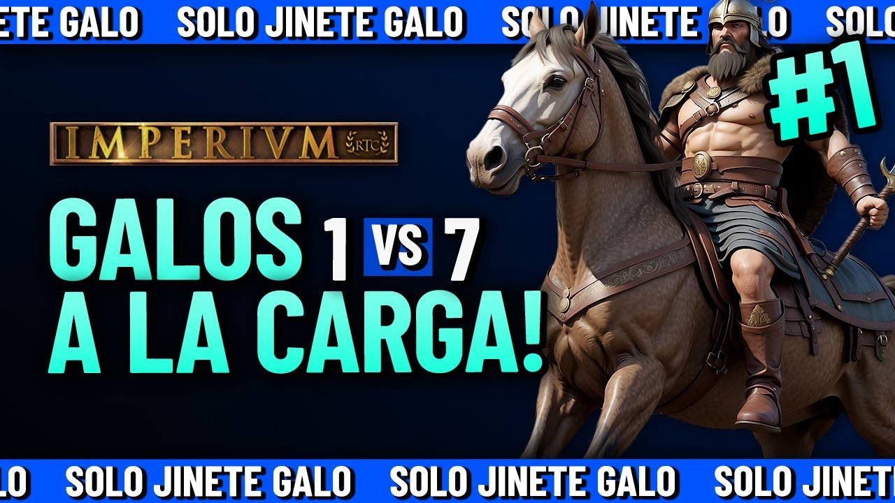 ¿Puede SOLO el JINETE GALO ganar un 1 VS 7? 🐴😱 Con POBLACIÓN ALTA!👥 | IMPERIUM 3 (Parte 1)