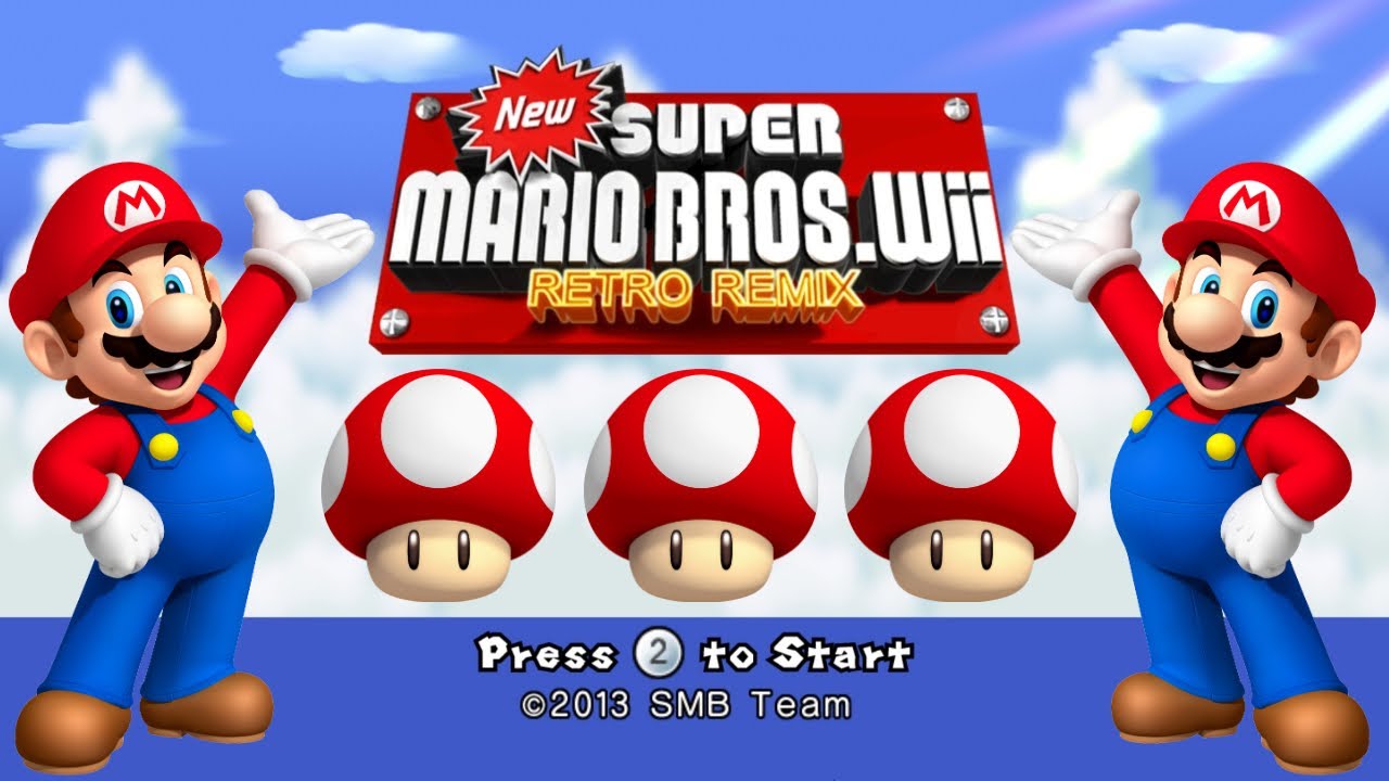 Retro Remix New Super Mario Bros.Wii #1 World