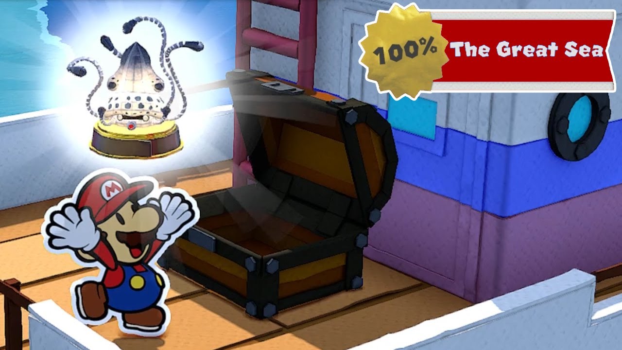 Paper Mario The Origami King - 100% Walkthrough - The Great Sea