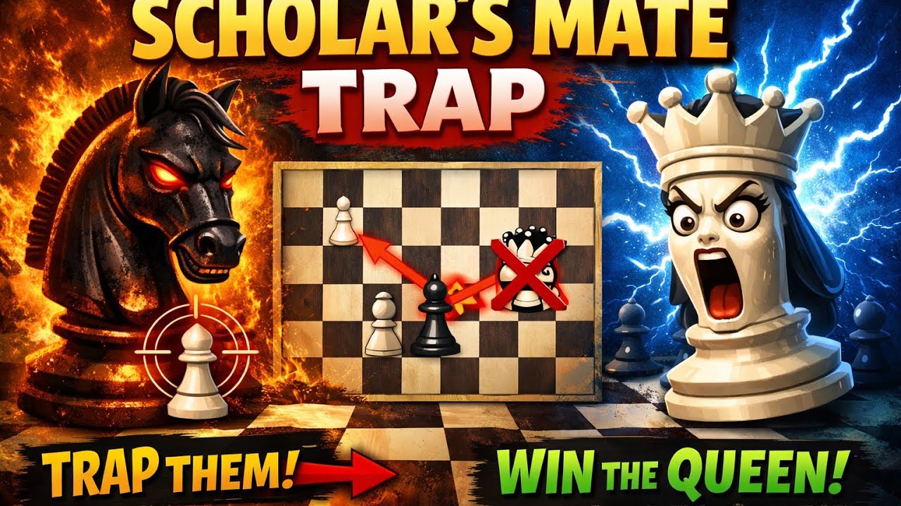 Scholar’s Mate Counter Trap | Black’s Sneaky Defense