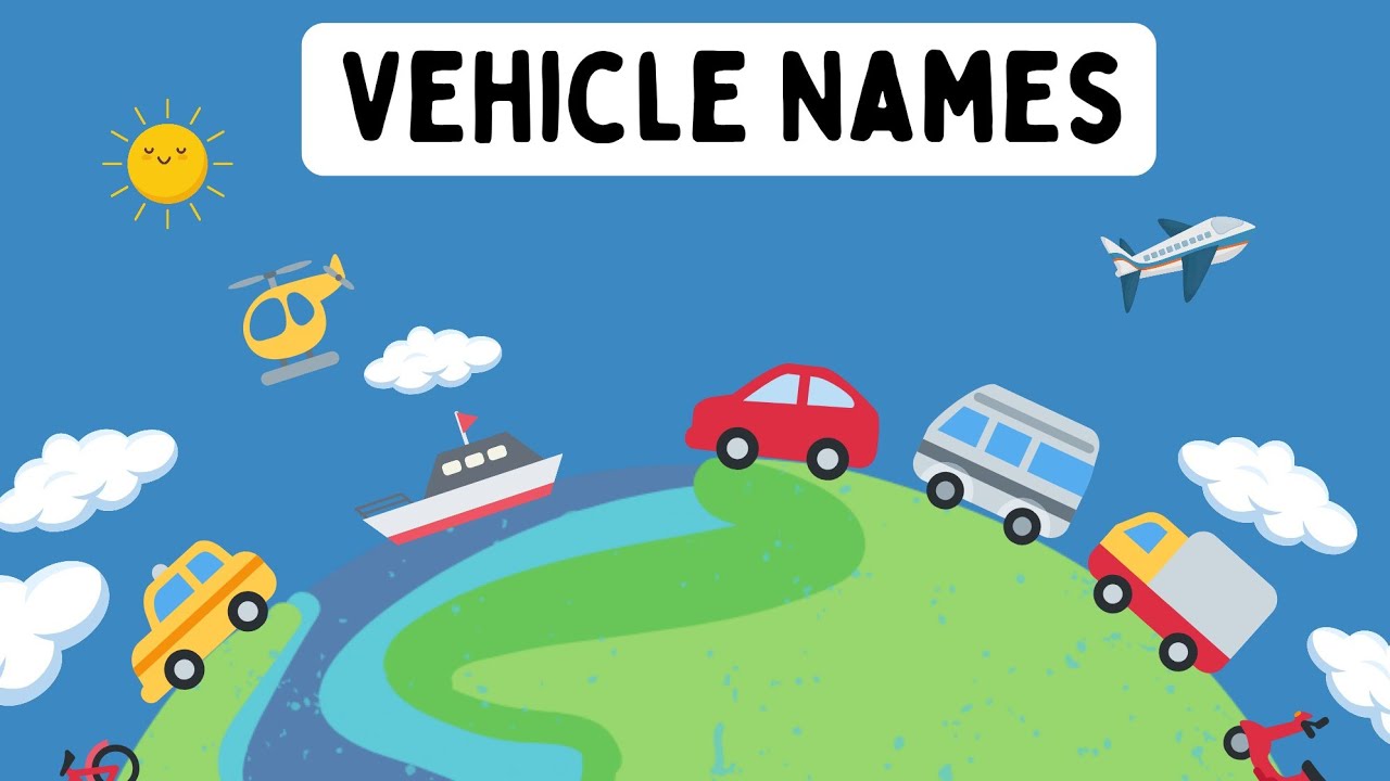 Vehicle Names for Kids 🚗✈️ | Educational Video