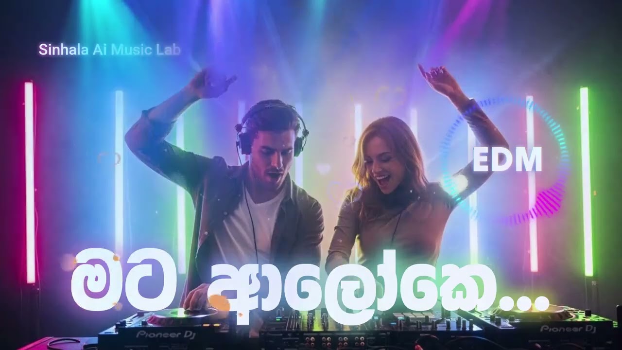 Mata Aloke Genadevi | (මට ආලෝකෙ ගෙන දේවි) | Edm SLOW| Sinhala Ai Music Lab