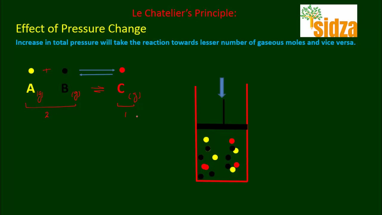 Effect of pressure on chemical equilibrium