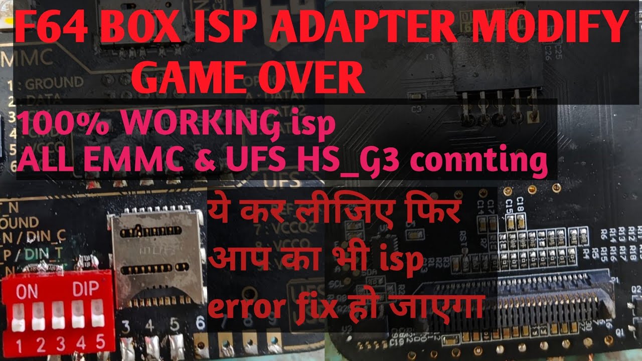 F64 BOX ISP ADAPTER MODIFICATION GAME OVER 