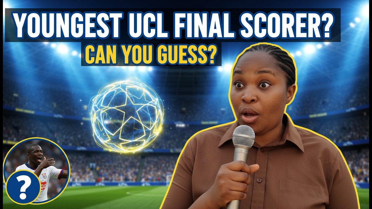 Who is the youngest player to score  in a UCL final? #uefa #football #challenge #funny 