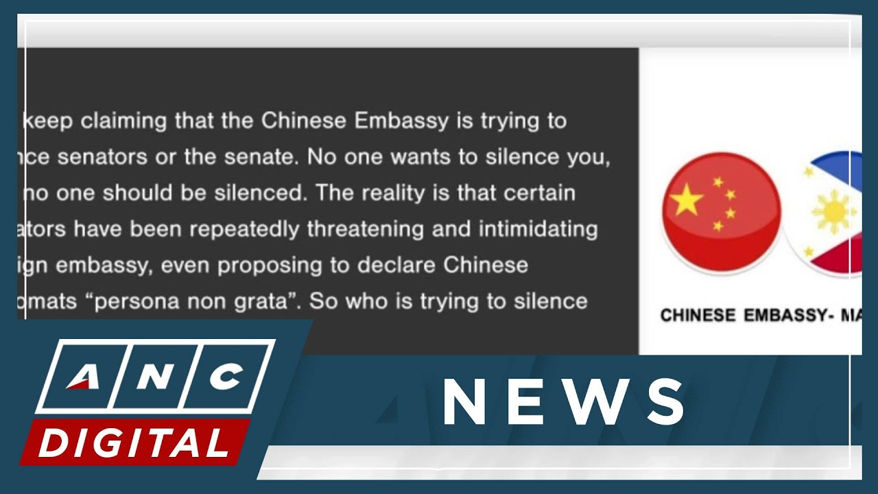 Chinese Embassy denies being disrespectful, silencing Senate | ANC