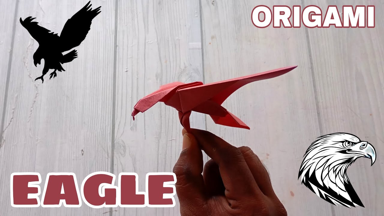 EAGLE ORIGAMI TUTORIAL| HOW TO MAKE EAGLE PAPERCRAFT| STEP BY STEP FOLDING| BIRDS ORIGAMI