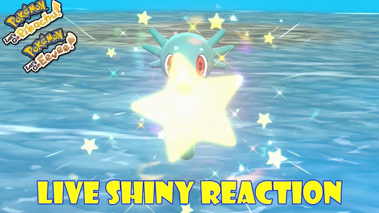 | LIVE! | SHINY HORSEA in 154 encounters! Pok&eacute;mon Let's Go Pikachu and Pok&eacute;mon Let's Go Eevee