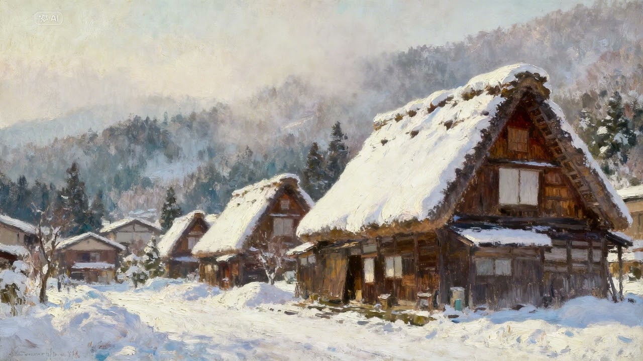 Snow Country Japan ❄️ | Kanazawa, Takayama, Shirakawa-go:TV Art Screensaver Home Digital Decoration