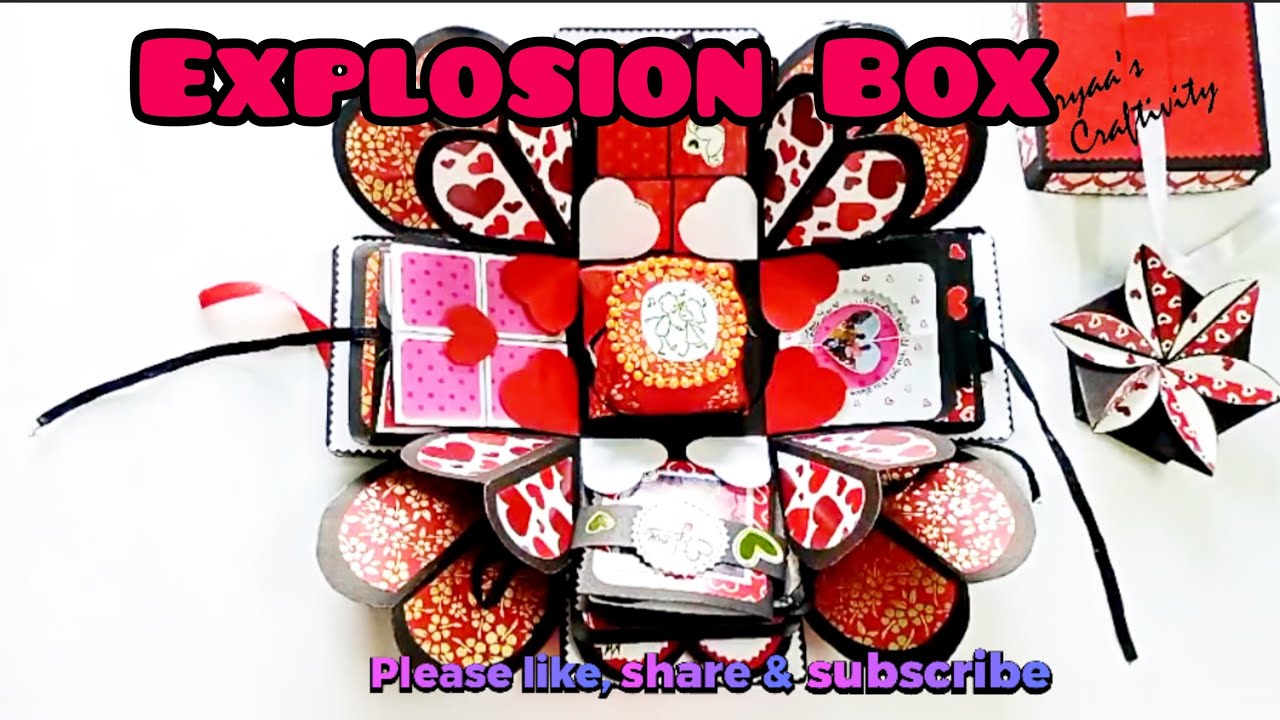 DIY| Explosion Box Making Tutorial Video| Explosion Box| Surprise Box For Anniversary Birthday| Gift