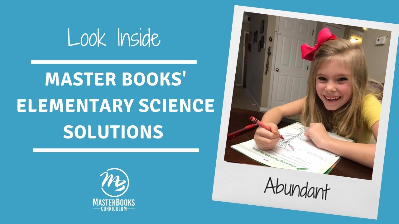 Look Inside Master Books' Elementary Science Homeschool Curriculum Choices