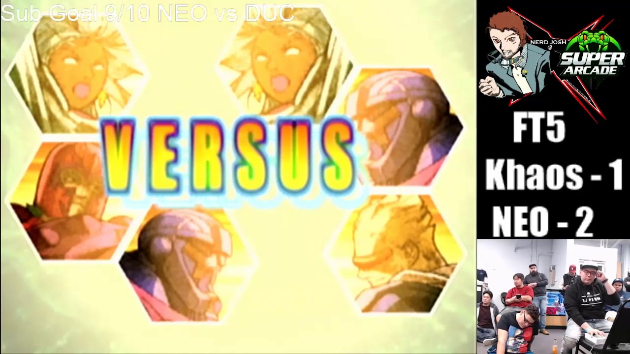 NEO vs Khaos FT5 Set 2 MvC2 Playoffs @ Super Arcade 1/12/2019