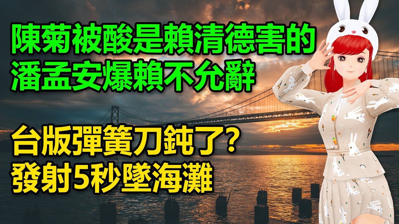 陳菊被酸是賴清德害的?!潘孟安爆是賴不允辭｜台版彈簧刀鈍了？發射5秒墜海灘🍓20260129 #高雄林小姐 #Vtuber​​​​ #台灣Vtuber​​​ #台V