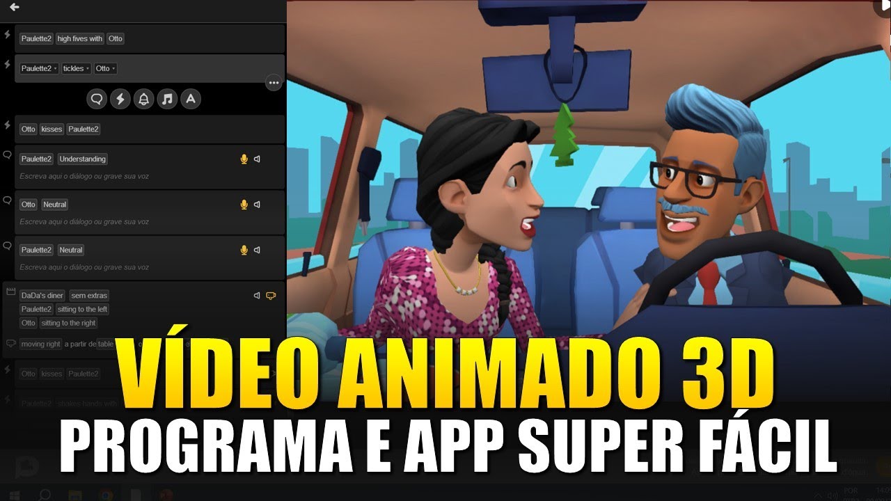 PLOTAGON STUDIO Animação 3D - Interação entre os Personagens, Cenários e Apresentador Virtual