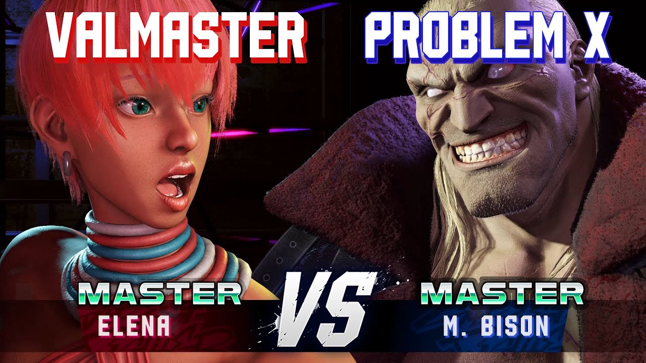 SF6 ▰ VALMASTER (Elena) vs PROBLEM X (M.Bison) ▰ High Level Gameplay