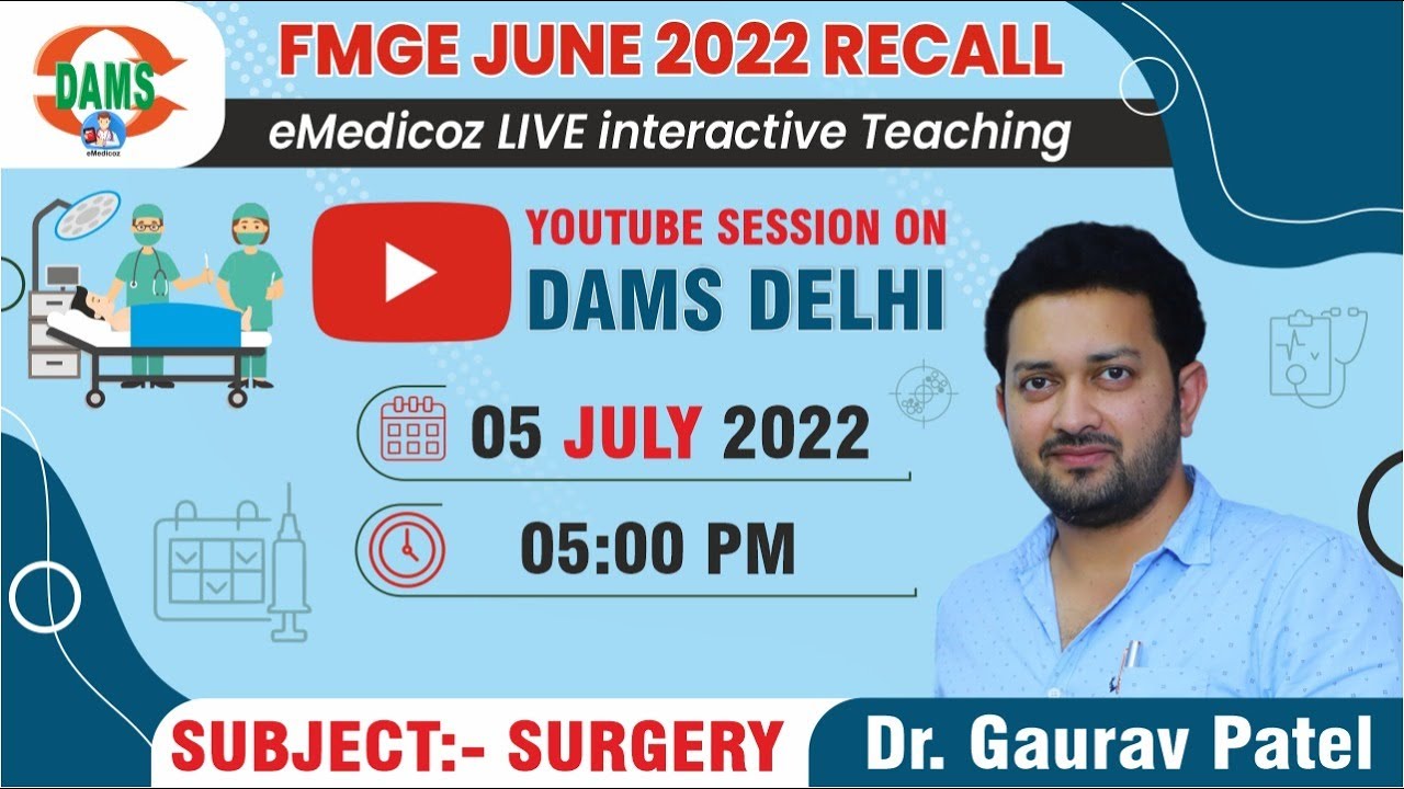 FMGE June 2022 Recall | Surgery || Dr Gaurav Patel