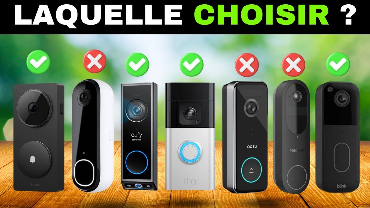 ✅7 Meilleures Sonnettes Vid&eacute;o [2026] 🔔 Intelligentes & WiFi Maison/Appartement, avec/sans abonnement
